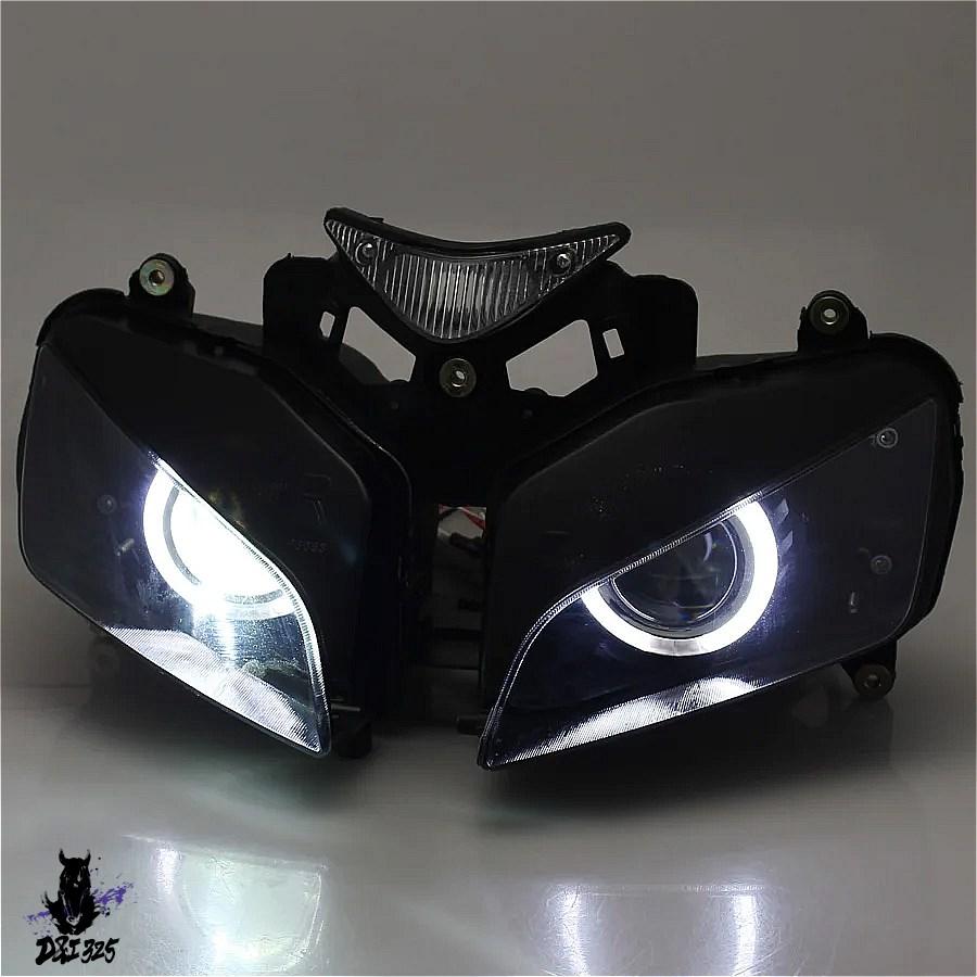 ホンダcbr1000rr 2004-2007用 エンジェルアイバイクヘッドライト取付済