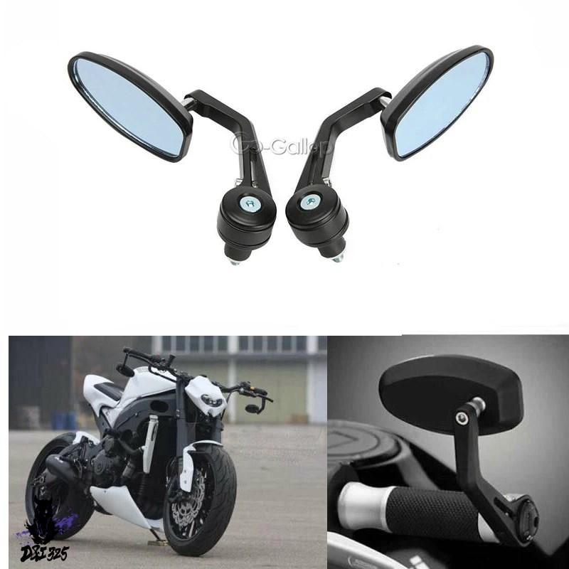 互換品】 バイクハンドルバーエンドミラー サイドミラー 22mm 1000