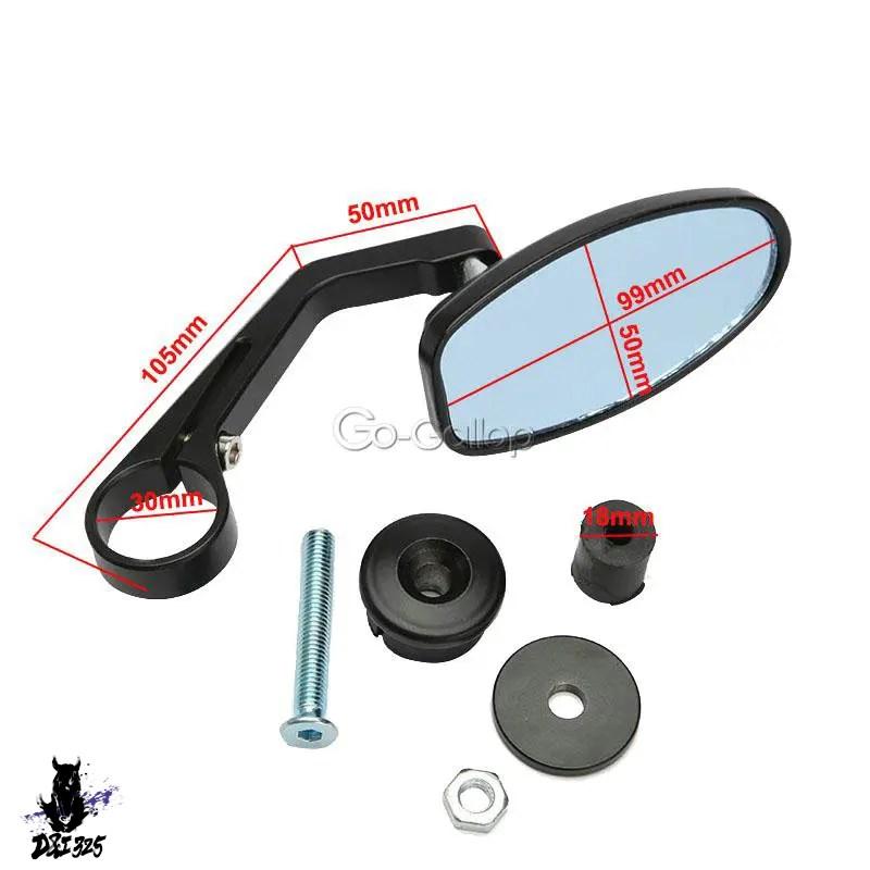 互換品】 バイクハンドルバーエンドミラー サイドミラー 22mm 1000