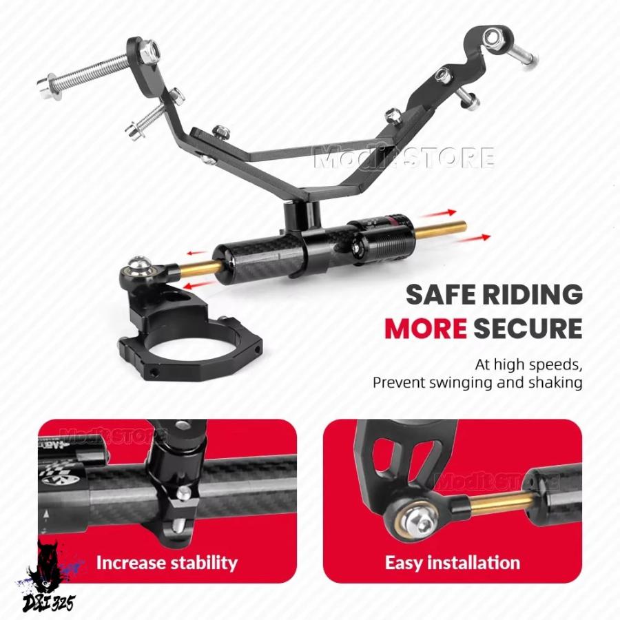互換品】 z900rs 2018-2024用バイクステアリングダンパー取り付け