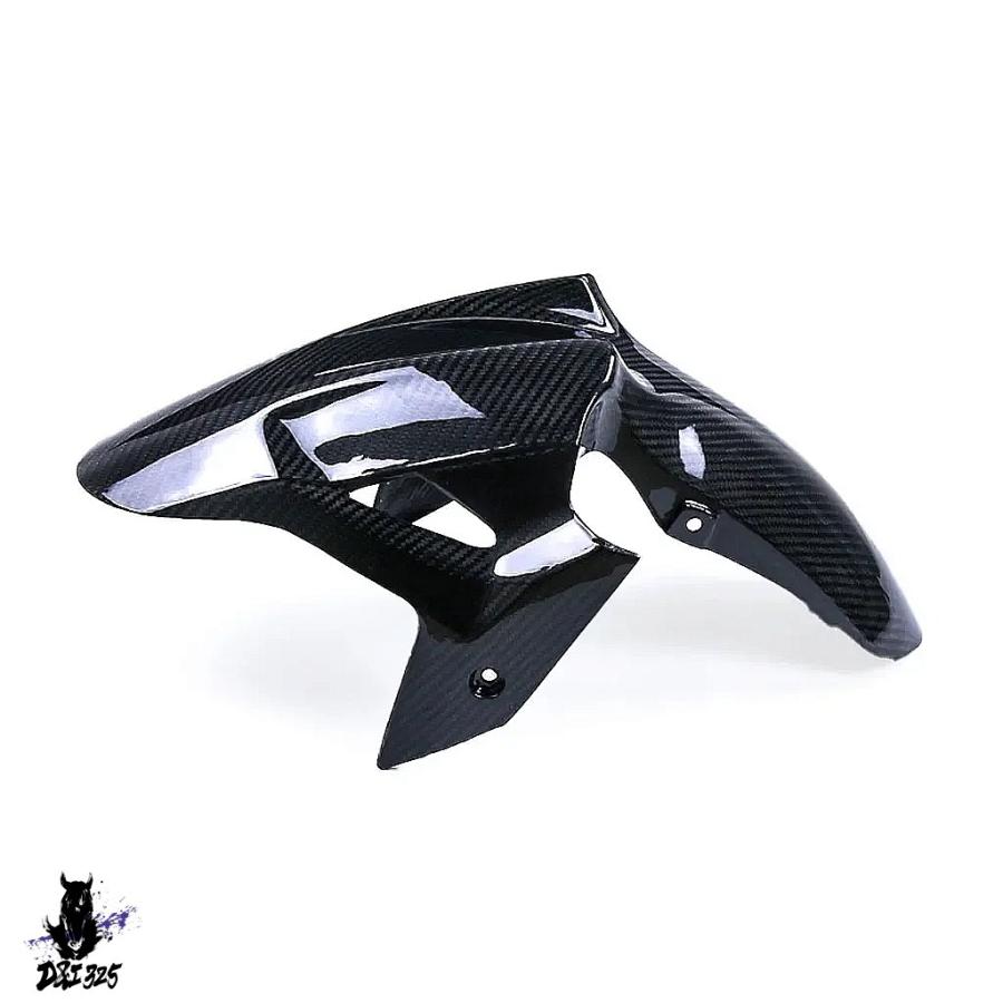 【互換品】 カワサキニンジャ400 2018-2023用 100%カーボンフロントフェンダー ハガー マッドガード 社外製
