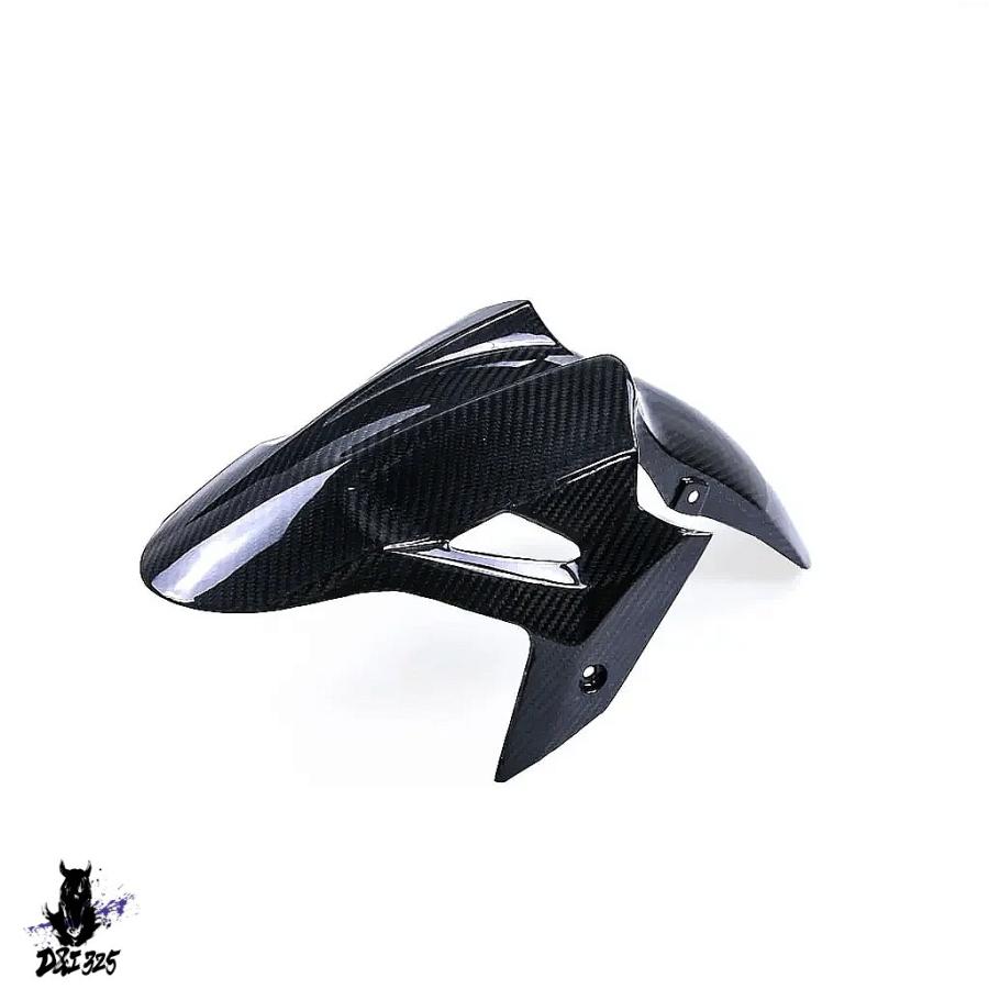 【互換品】 カワサキニンジャ400 2018-2023用 100%カーボンフロントフェンダー ハガー マッドガード 社外製
