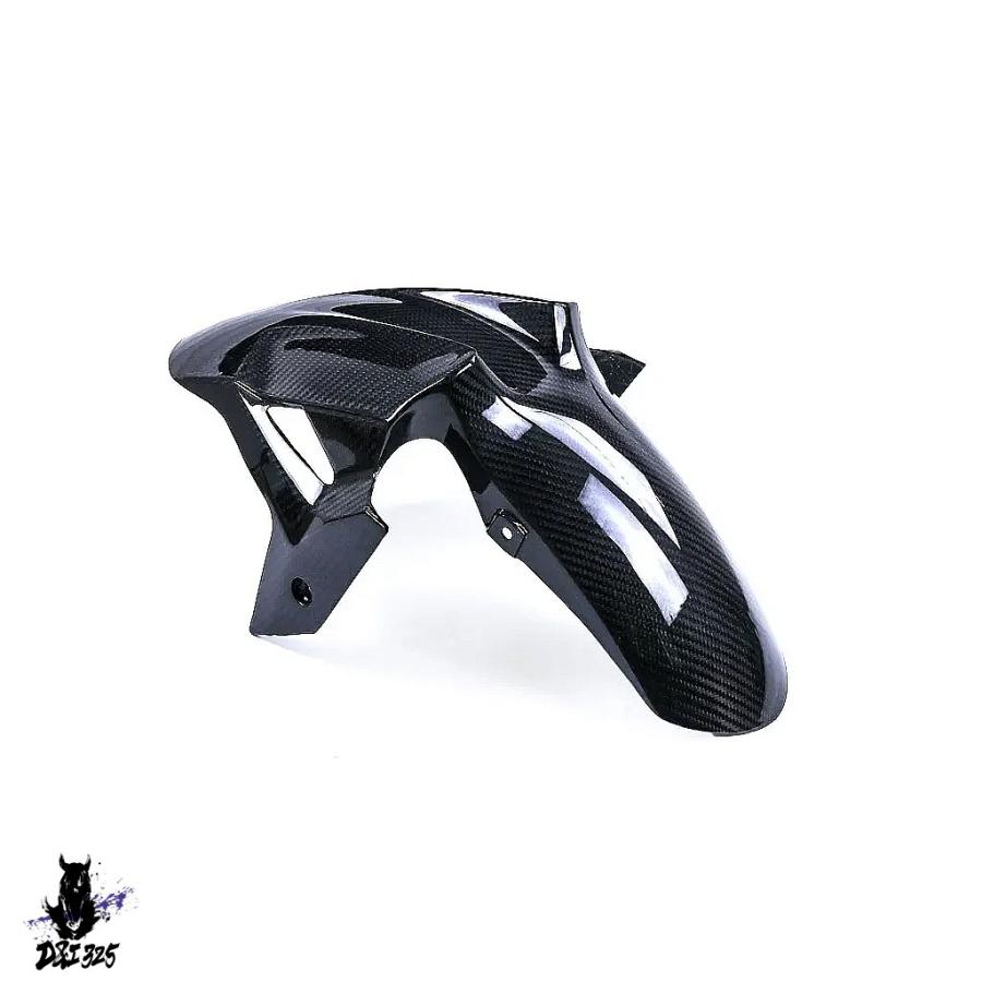 【互換品】 カワサキニンジャ400 2018-2023用 100%カーボンフロントフェンダー ハガー マッドガード 社外製