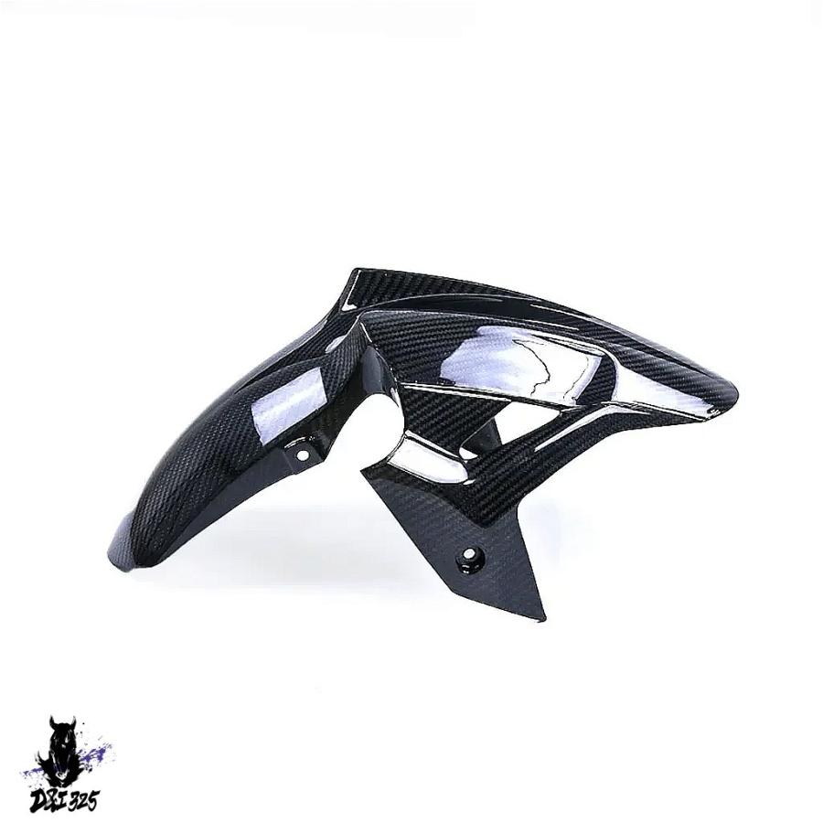 【互換品】 カワサキニンジャ400 2018-2023用 100%カーボンフロントフェンダー ハガー マッドガード 社外製