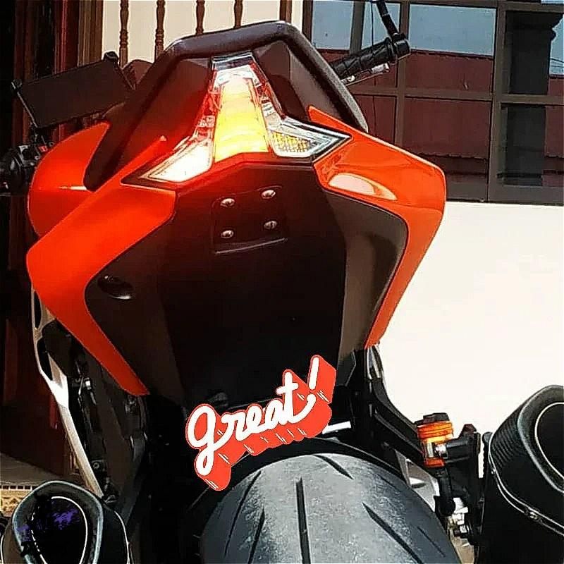 【互換品】 カワサキ Ninja ZX-10R ZX-10RR 2016-2018 バイク用 統合テールライト ブレーキライト 社外製_1