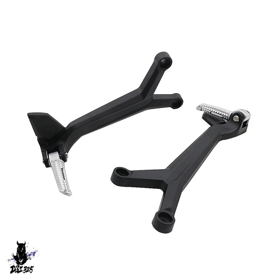 【互換品】 トライデント660 2021-2022用 バイクリア助手席フットペグキット フットレストブラケット フルセット 2022-2024_5