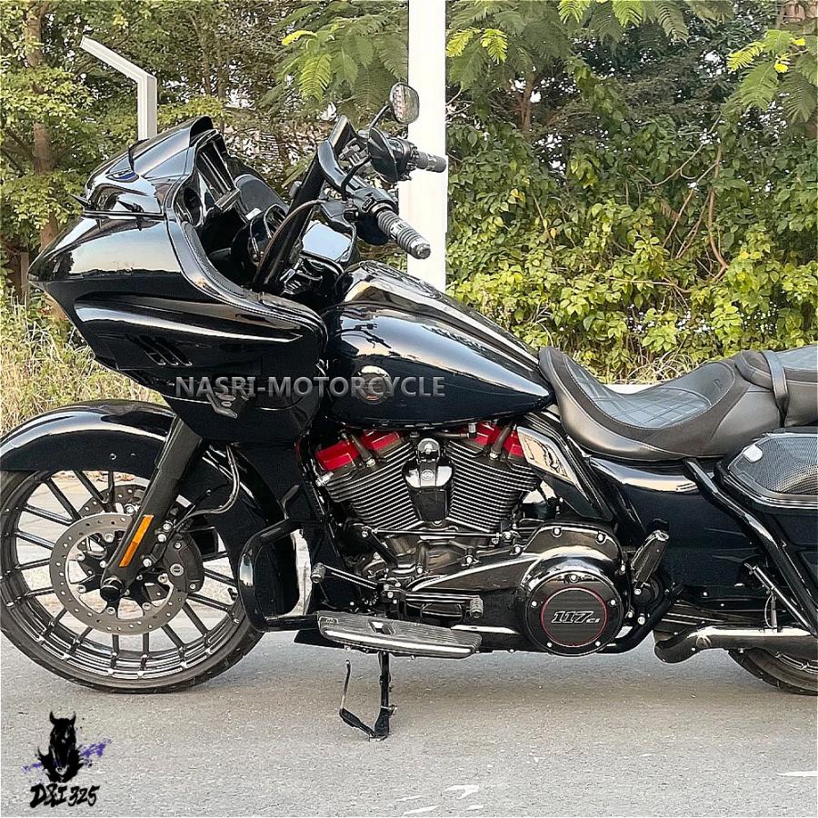 互換品】 ハーレーロードグライド用バイクサイドフェアリングエア