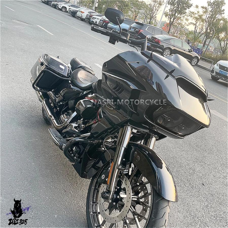 互換品】 ハーレーロードグライド用バイクサイドフェアリングエア