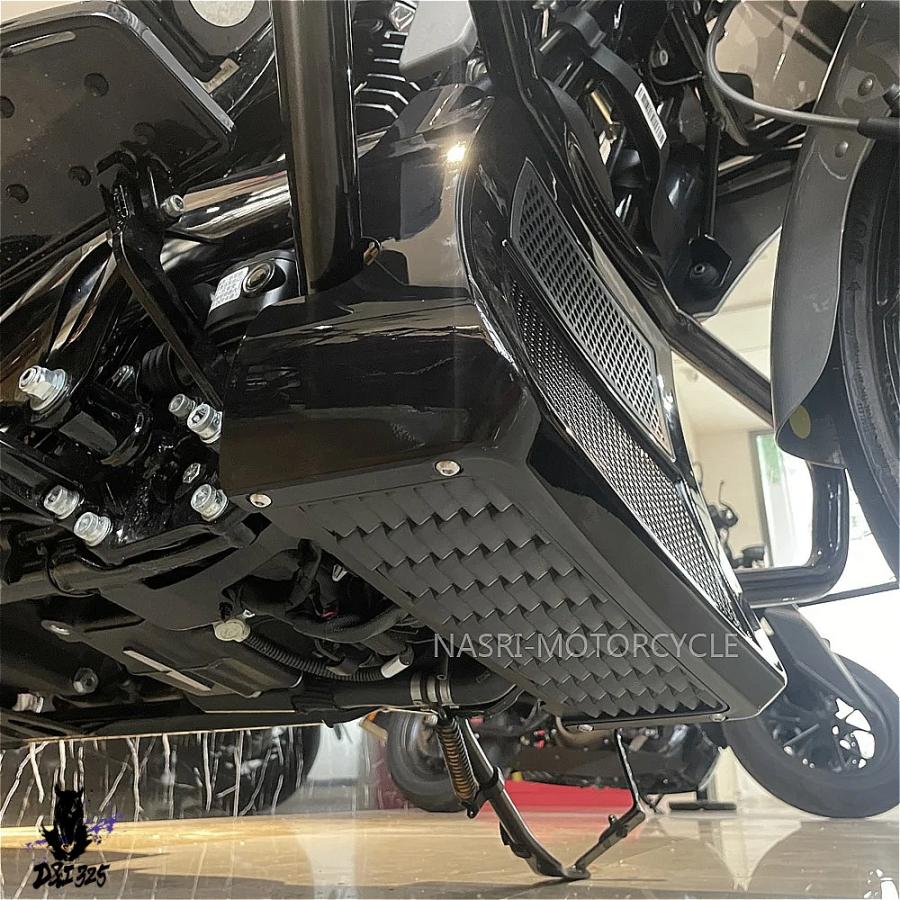 【互換品】 ハーレーロードグライド cvoストリートグライド 2023 2024 黒 バイクアンダーフェアリングカバー 社外製_5