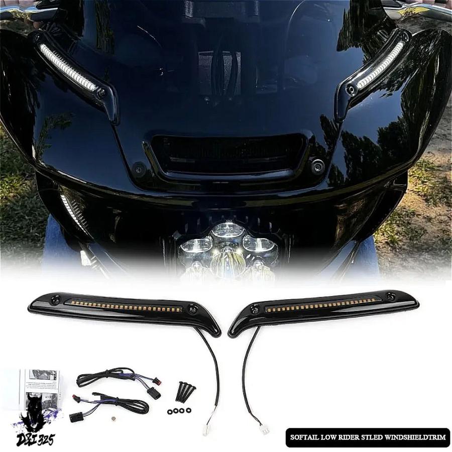 互換品】 ハーレーローライダー ST 2022-2024装飾ウインカーランプ