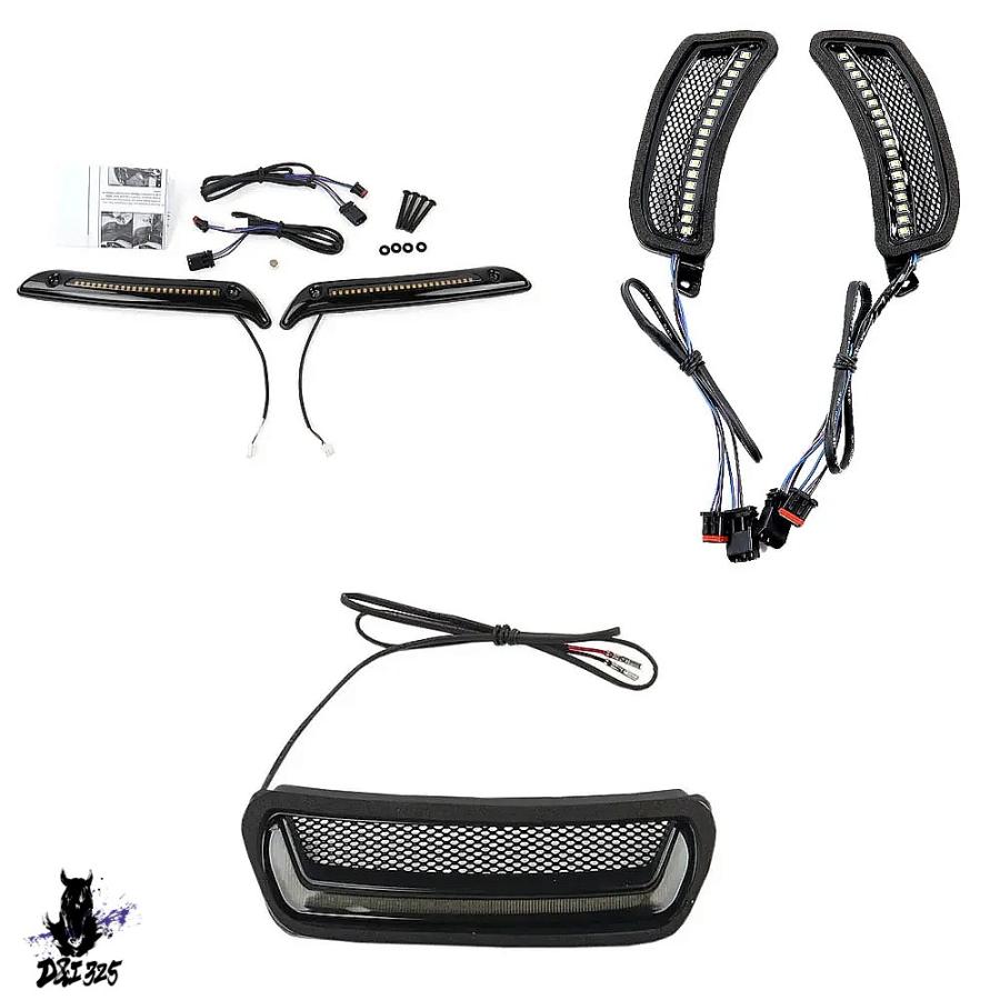 互換品】 ハーレーローライダー ST 2022-2024装飾ウインカーランプ