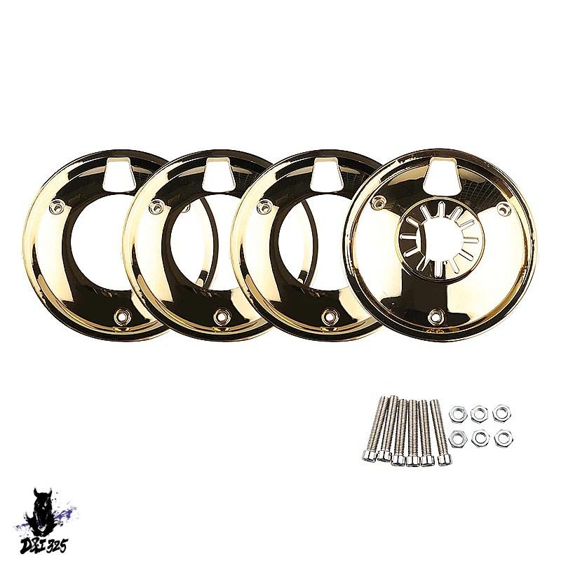 【互換品】 スクーター ヤマハ AF54 AF55 F24 ジョグ50 ビーノ5AU 10インチ ドラムブレーキ保護カバー クロームホイール 社外製