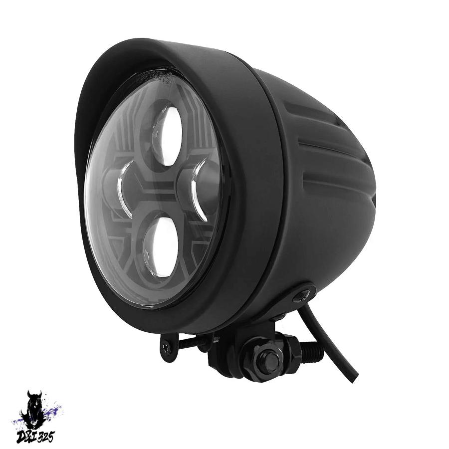 互換品】 ハーレーダビッドソン 4.5インチ LEDヘッドライトスポット