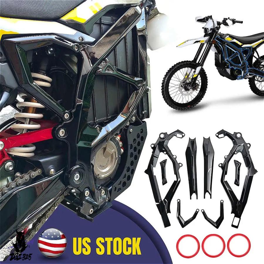 【互換品】 ウルトラハチ ABSフレームガード 装飾カバー ボディプロテクター バイクステッカー 明黒 社外製_6