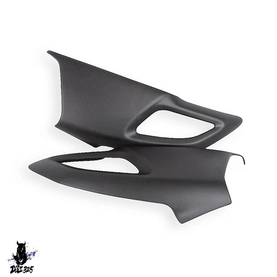 【互換品】 ドゥカティ ダイアベル 2011-2018 用 カーボン製 バイクタンクサイドカバー吸気パネルフェアリング 社外製_6