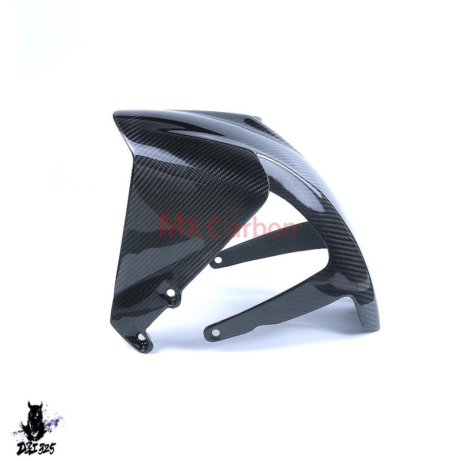 【互換品】 KTM RC 390 2018用 バイクフロントフェンダー フルカーボン装飾 100% 社外製の画像