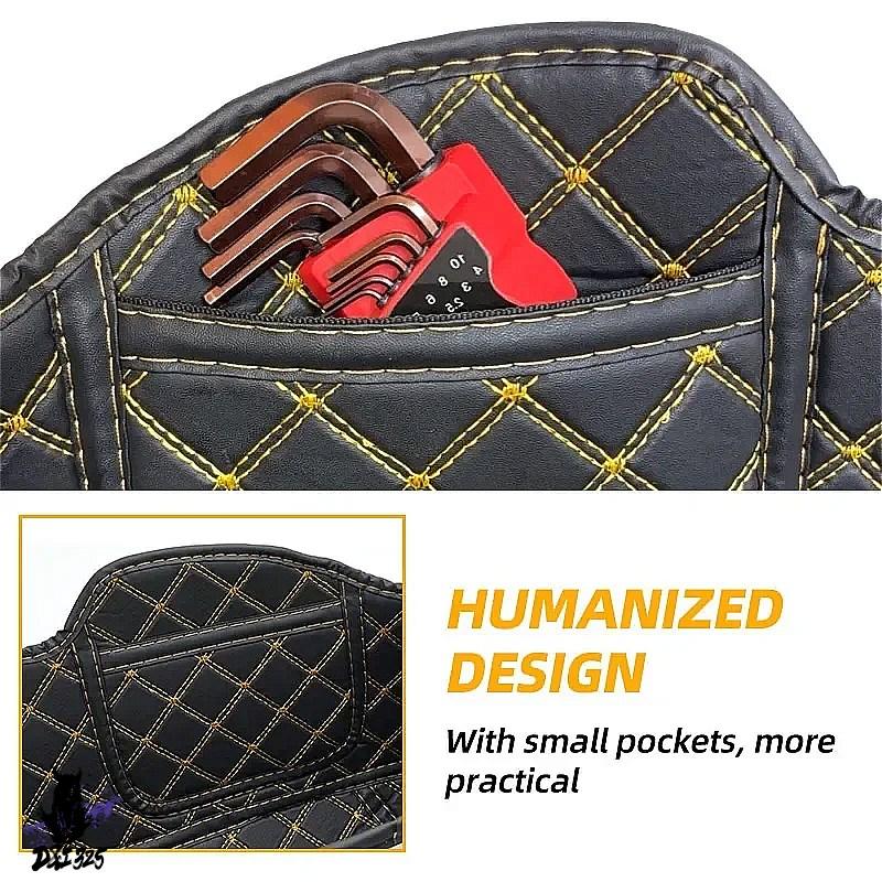 【取り替えっこ品】 ハーレー・ヤマハ・ホンダ・カワサキ 2個仕かける 汎用 伸縮性自動二輪車サドル御徒面子 引っ敷き裏地 社外製