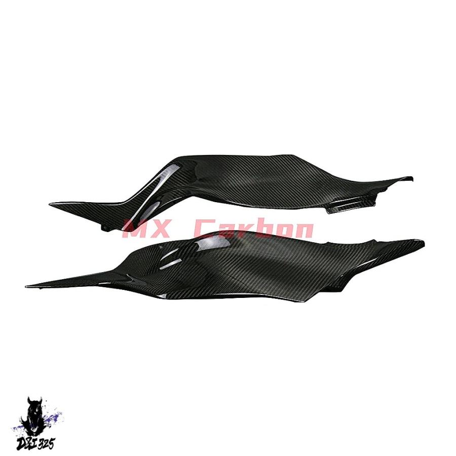 互換品】 カワサキZX-6R 2019-2022用のカーボンバイクサイドタンク