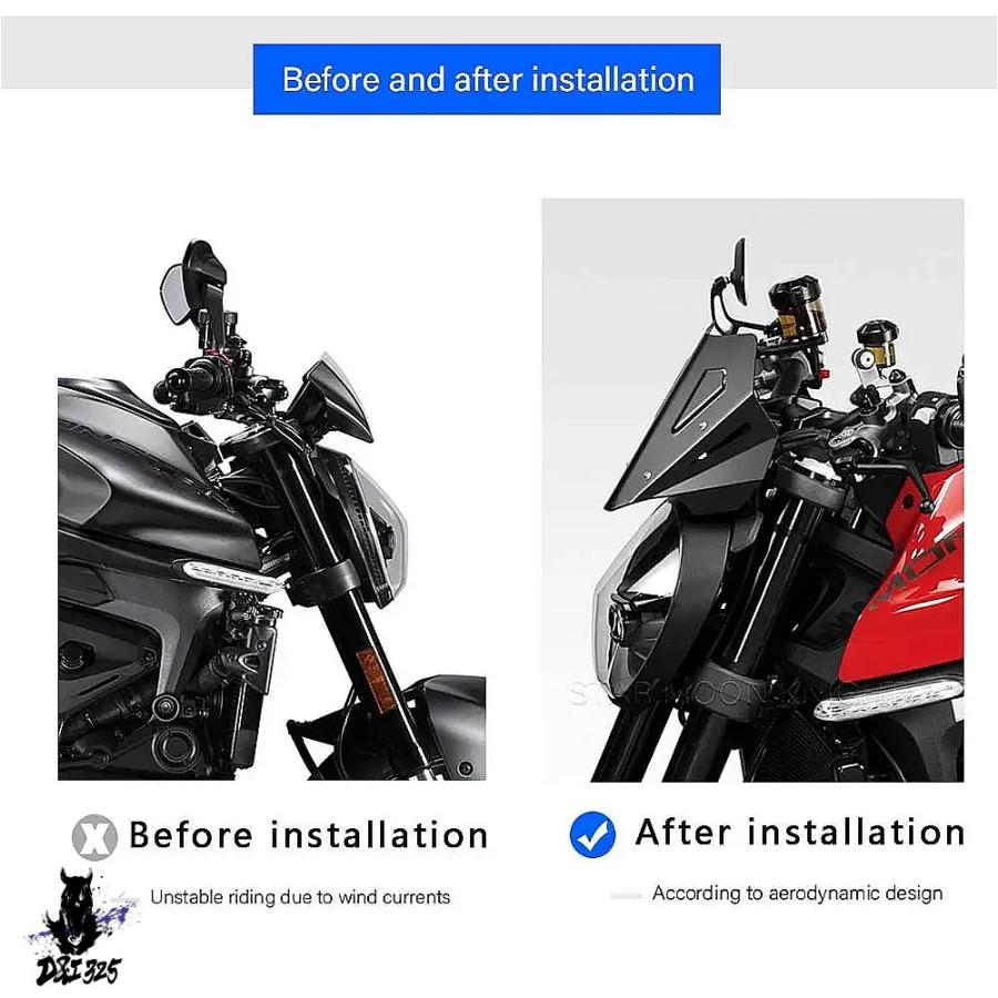 互換品】 ドゥカティモンスター937プラス 2021-2022 用 アルミフロント