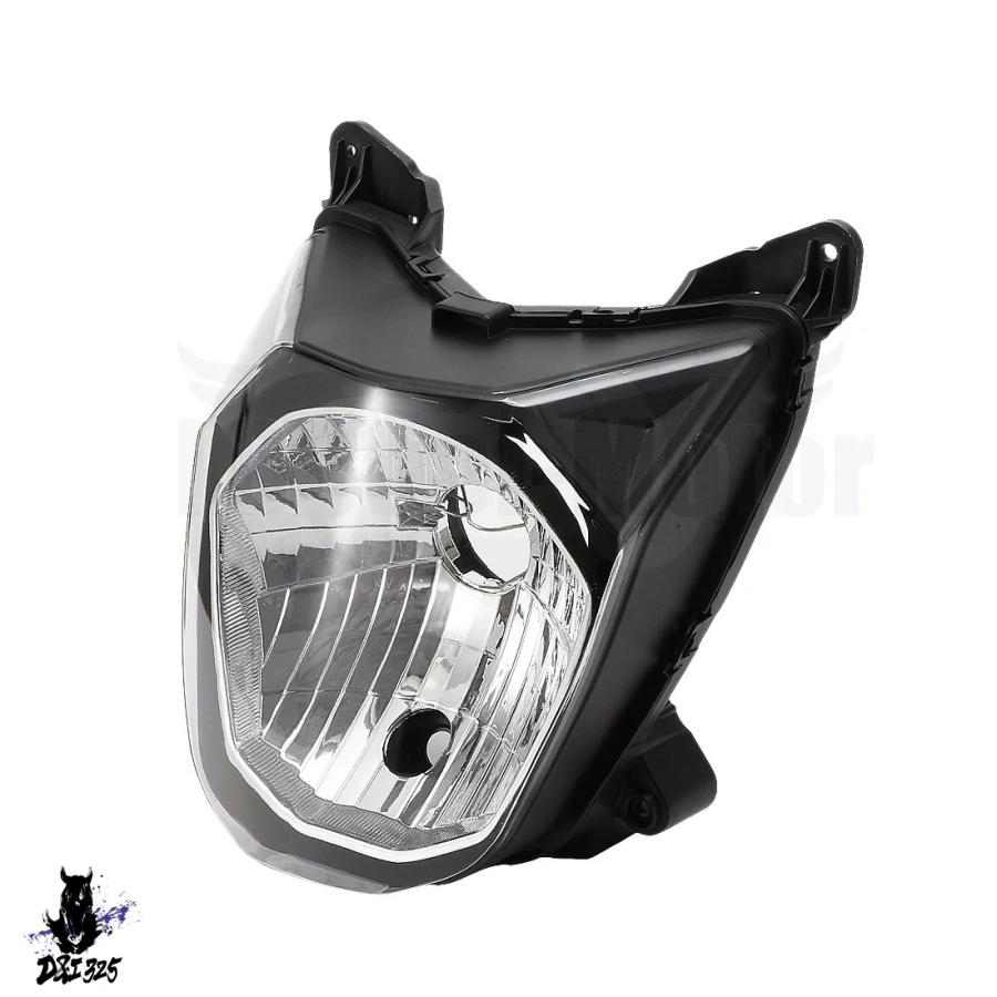 互換品】 カワサキbr125 z125 pro 2017-2021用 ヘッドライトアセンブリ
