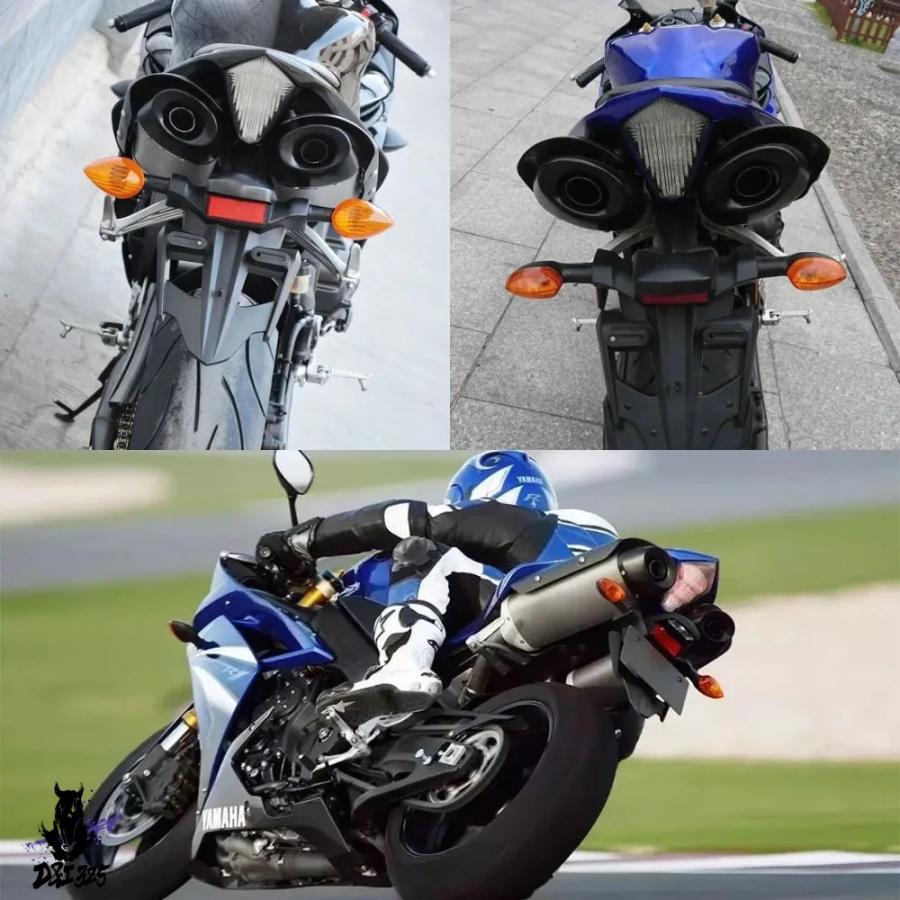 【互換品】 ヤマハ YZF R1 2007 2008 バイク用 統合LEDテールライト ブレーキ ウインカー アクセサリー : D&I 325 ...