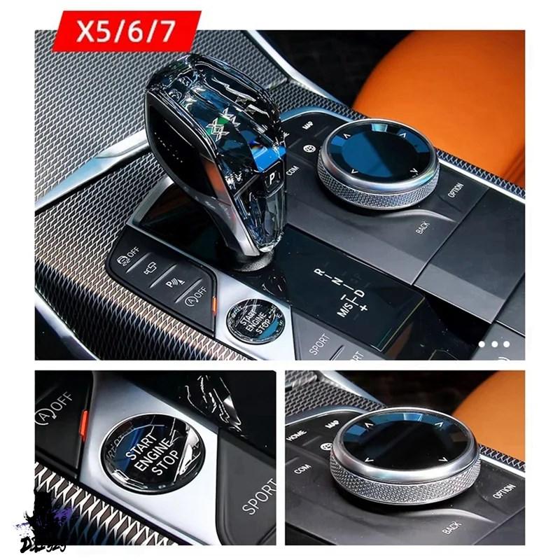 互換品】 BMW X5 X6シリーズ用 クリスタルギアシフトノブレバー車内