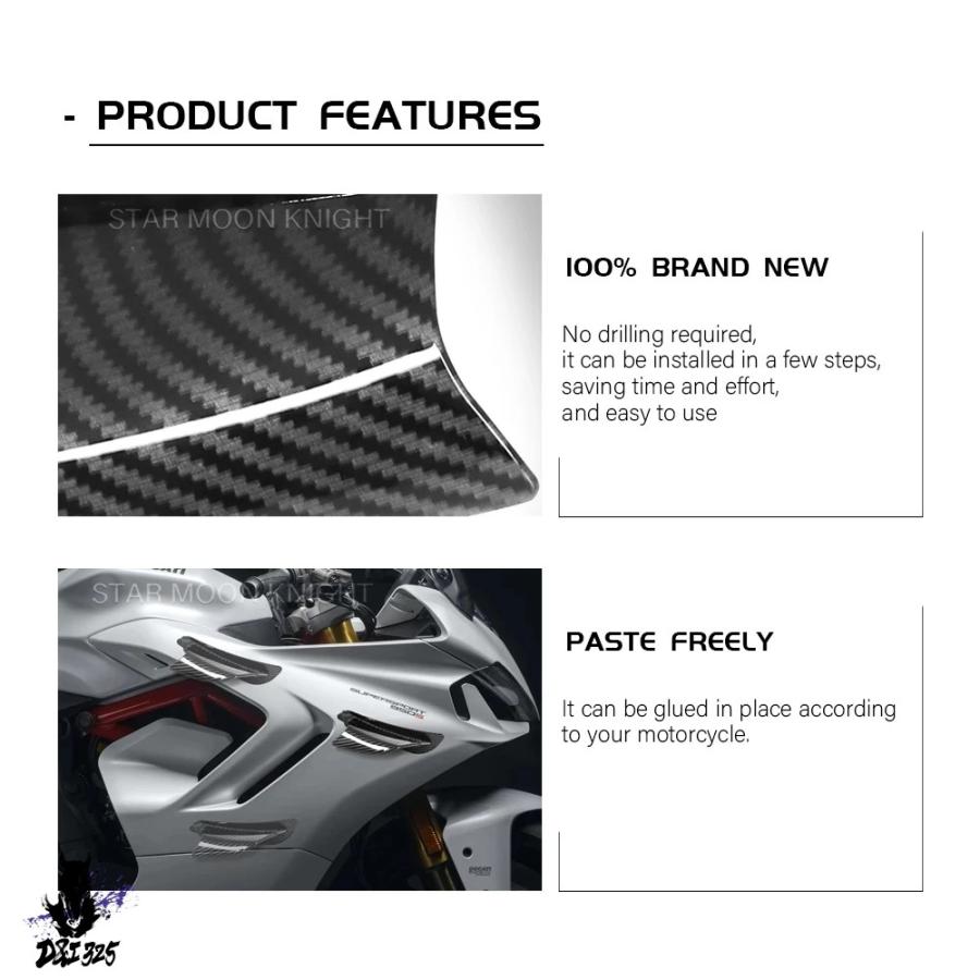 互換品】 ホンダ バイクウイングレット空力ウィングキットスポイラー