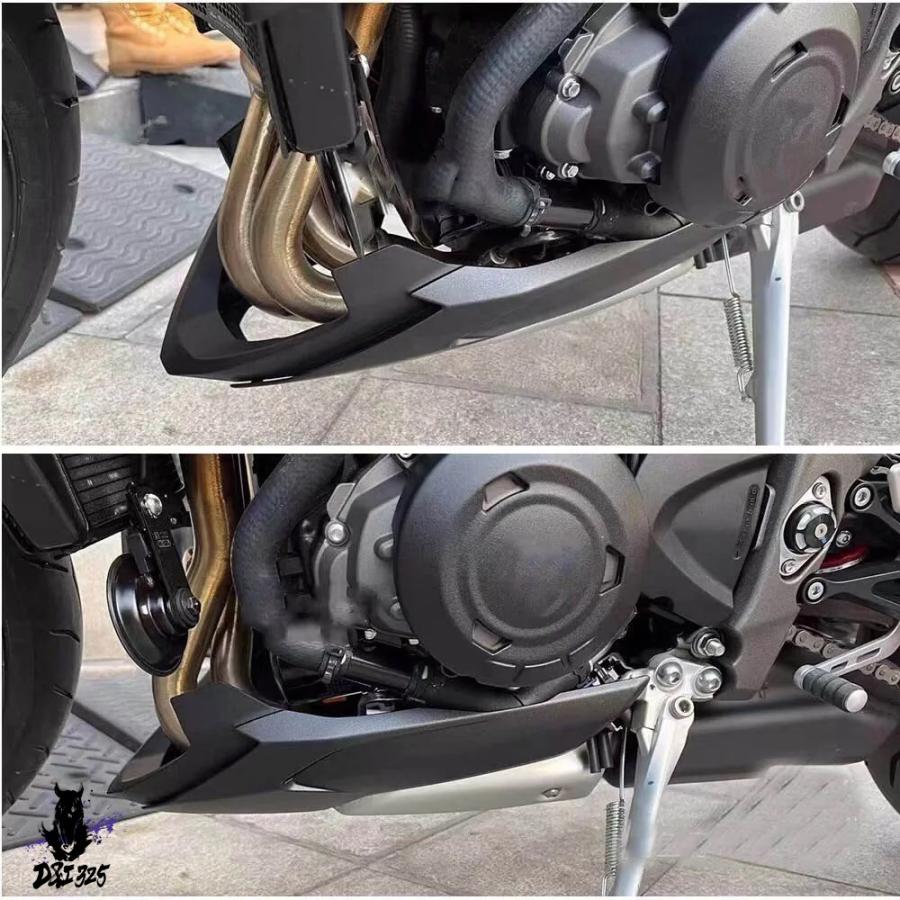 【互換品】 ストリートトリプル765 RS 2017-2022 バイク用リアスポイラー bellypanフェアリングプロテクター ガードシャー 社外製_7