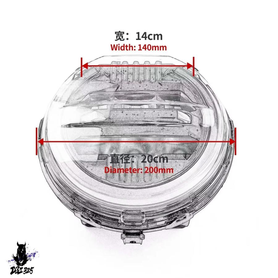 【互換品】 ホンダ CB650F CB650R 2019 2020 2021 バイクヘッドライトキット 社外製の画像