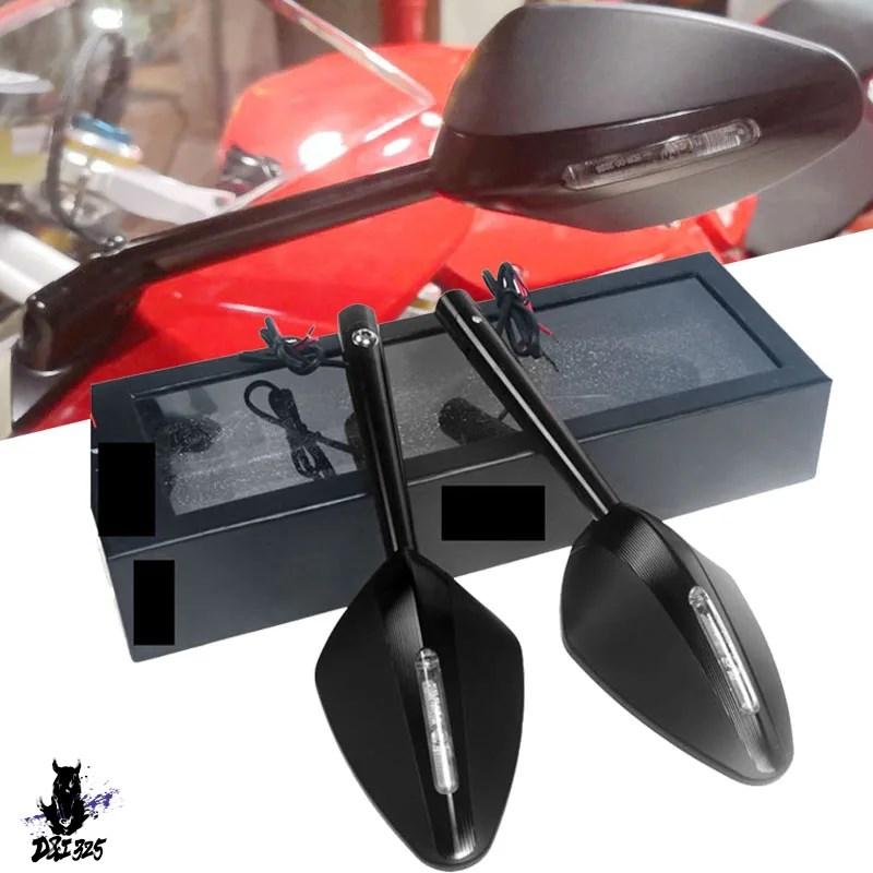 互換品】 Ducati Panigale V4 V4S用 LEDウィンカー付き折りたたみ式