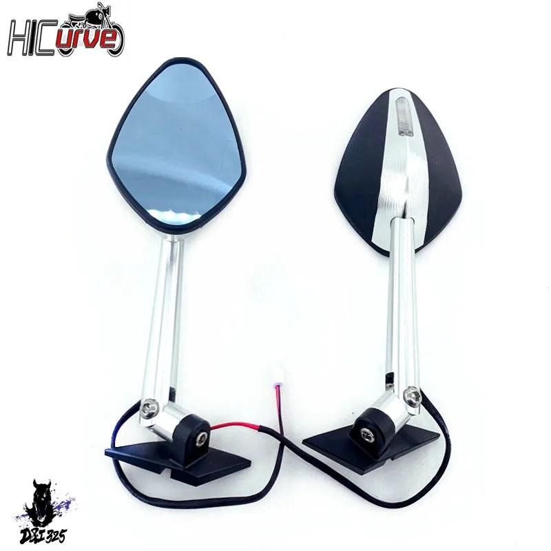 互換品】 Ducati Panigale V4 V4S用 LEDウィンカー付き折りたたみ式