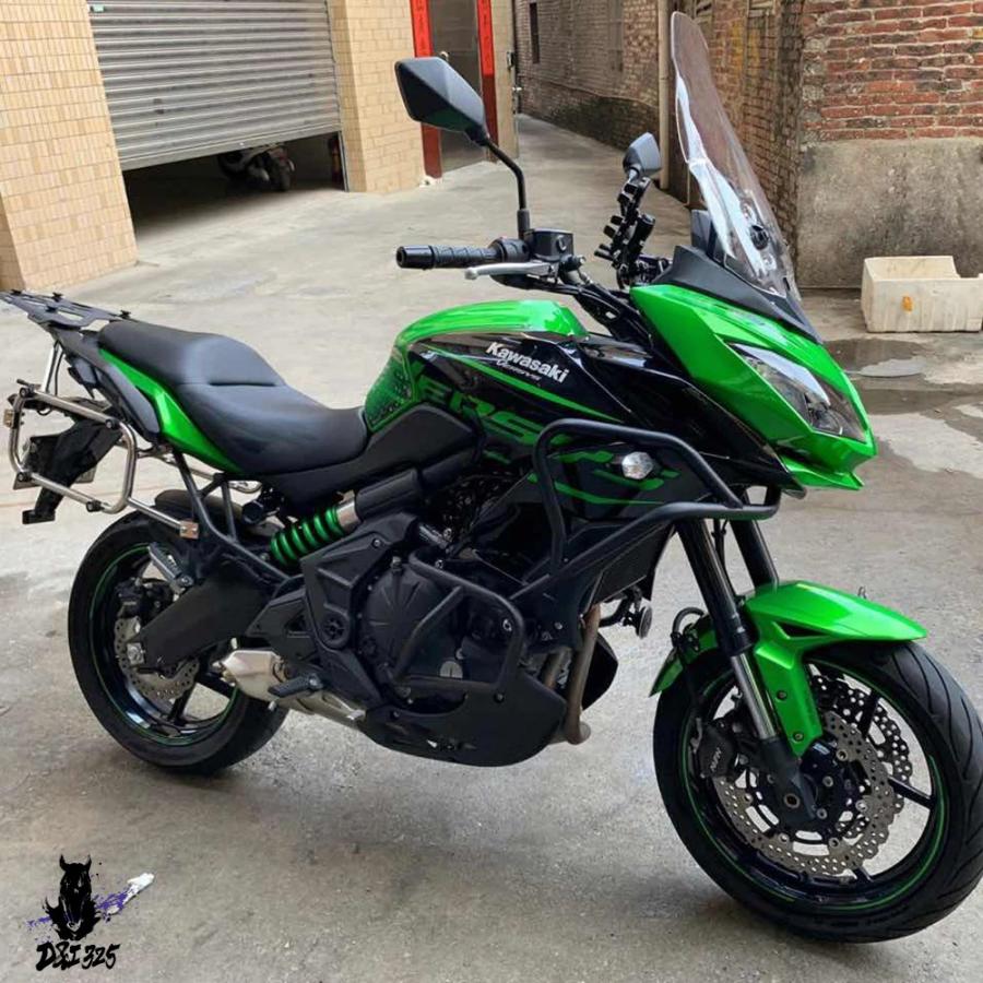 【互換品】 カワサキVersys 650 KLE650KLE 650用 バンパー落下プロテクター クラッシュバー バイクエンジンガード 201 社外製の画像