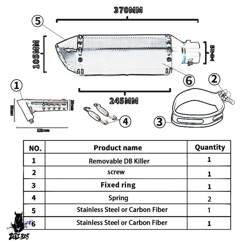 【互換品】 ホンダ CB400X CB400R 2013-2015用カスタムバイクエキゾーストサイレンサーアクセサリー 社外製