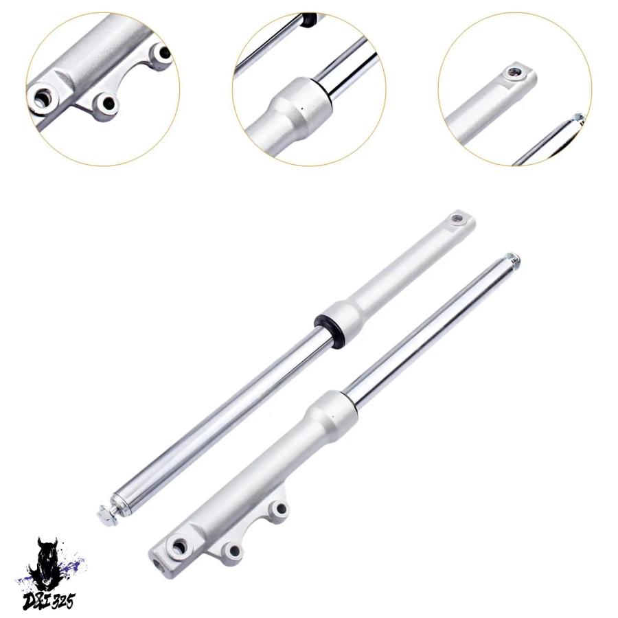 【互換品】 CRF50 XR用 90cc・70ccバイク用 270mmフロントフォークマウントパーツショックアブソーバー2個セット 社外製