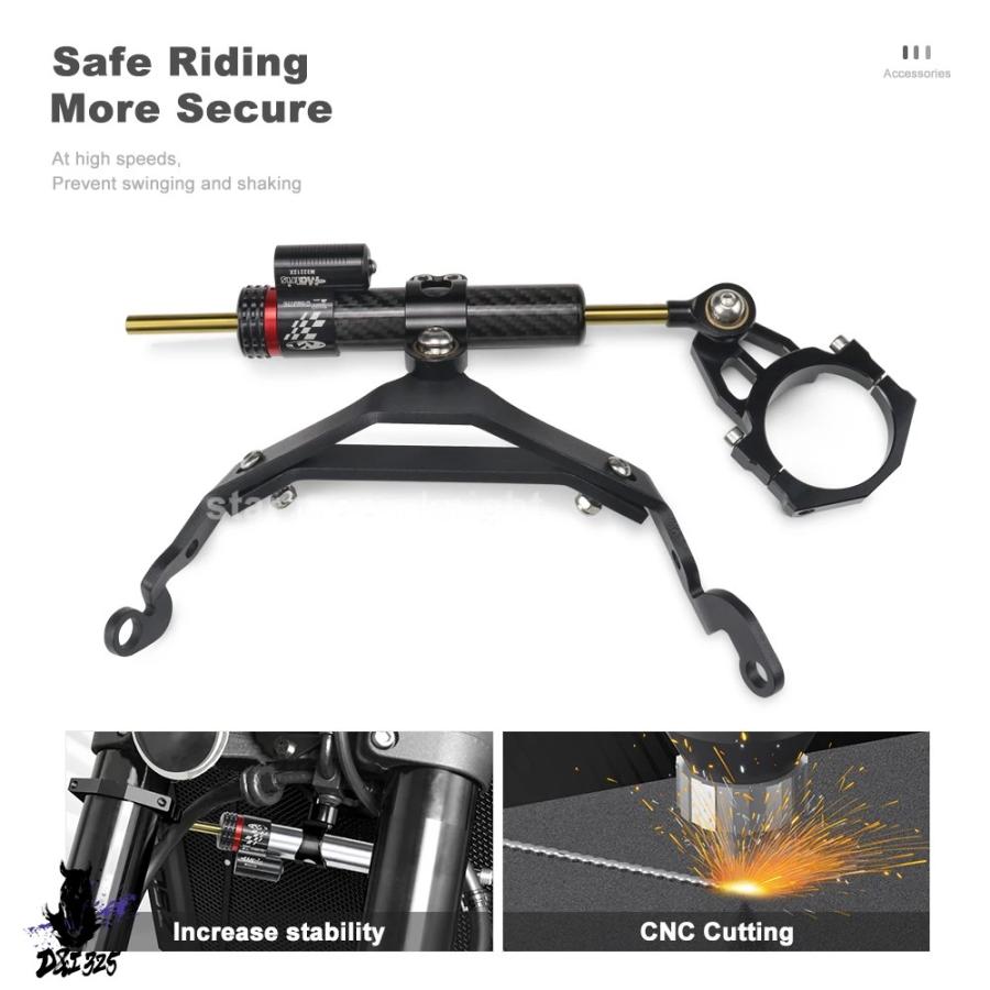互換品】 カワサキ Z900RS Z Cafe 2018用 アルミステアリングダンパー