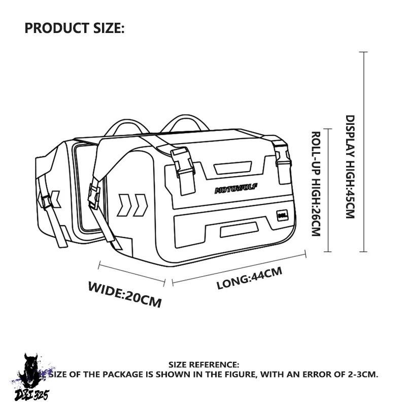 【互換品】 バイクリア 防水大容量サイドバッグ 30l BMW ホンダ スズキ ヤマハ 屋外ラゲッジ 社外製_9