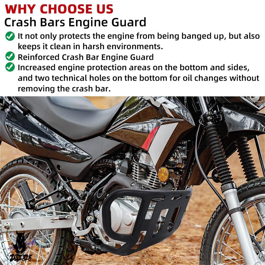互換品】 ホンダ XR125L XR150 強化バイク エンジン保護フレーム 2015