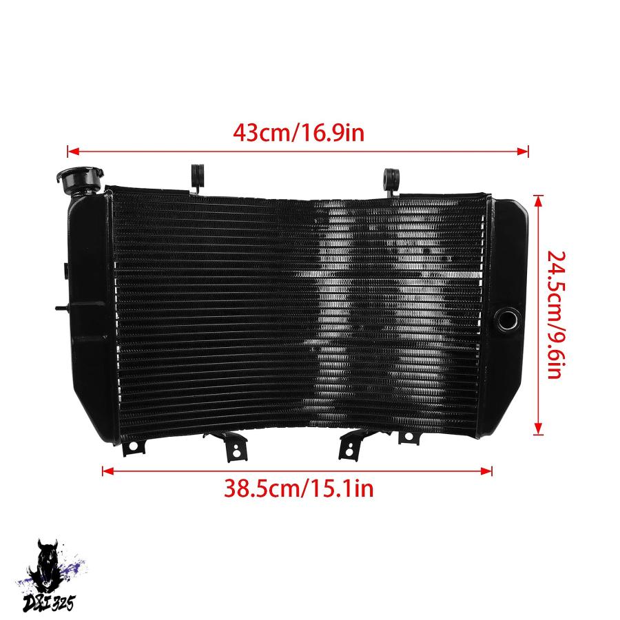【互換品】 スズキ GSX-R1000 K3 K4 2003-2004用 冷却ウォータータンクエンジンクーラーラジエーター 社外製の画像