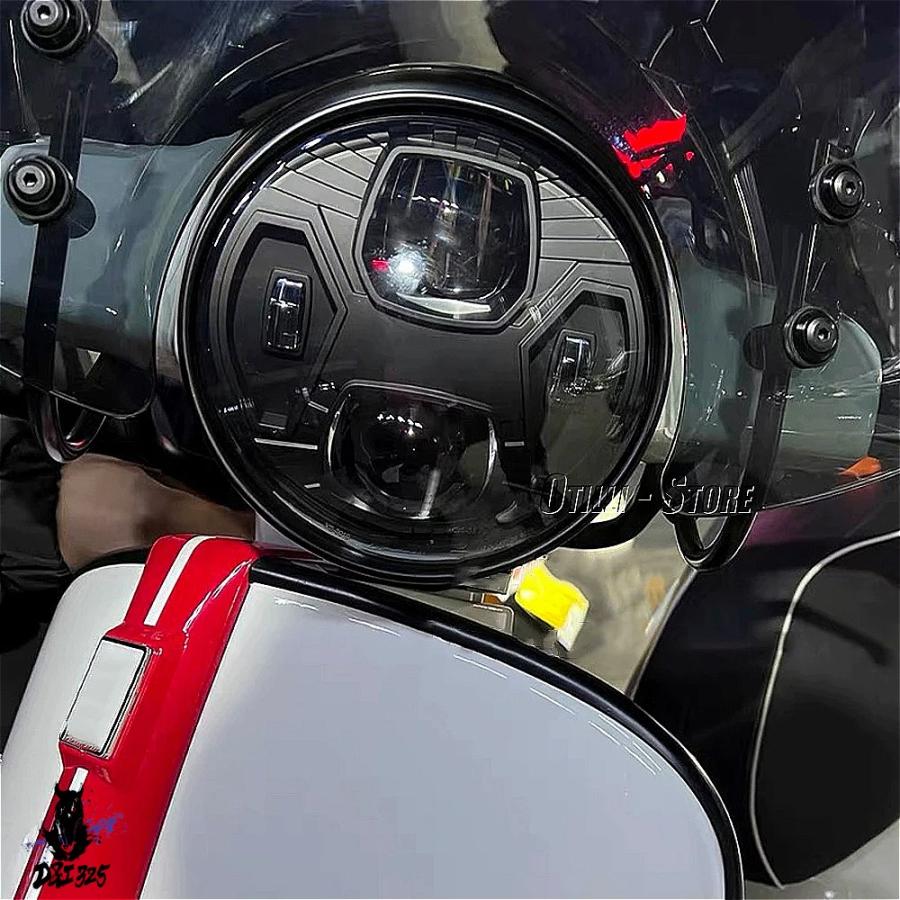 互換品】 ベスパ gts300 LEDヘッドライトキット バイクアクセサリー 黒