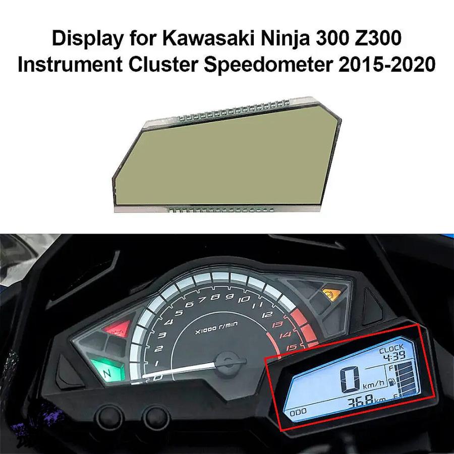互換品】 カワサキ Z250 Z300 Ninja 300 EX300のLCDディスプレイ式