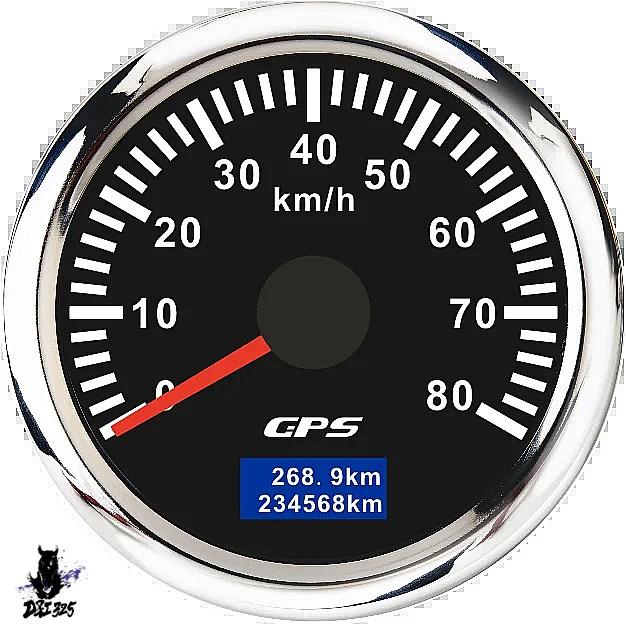 互換品】 車 製 GPSスピードメーター 52mm ステンレス製 走行距離計 30