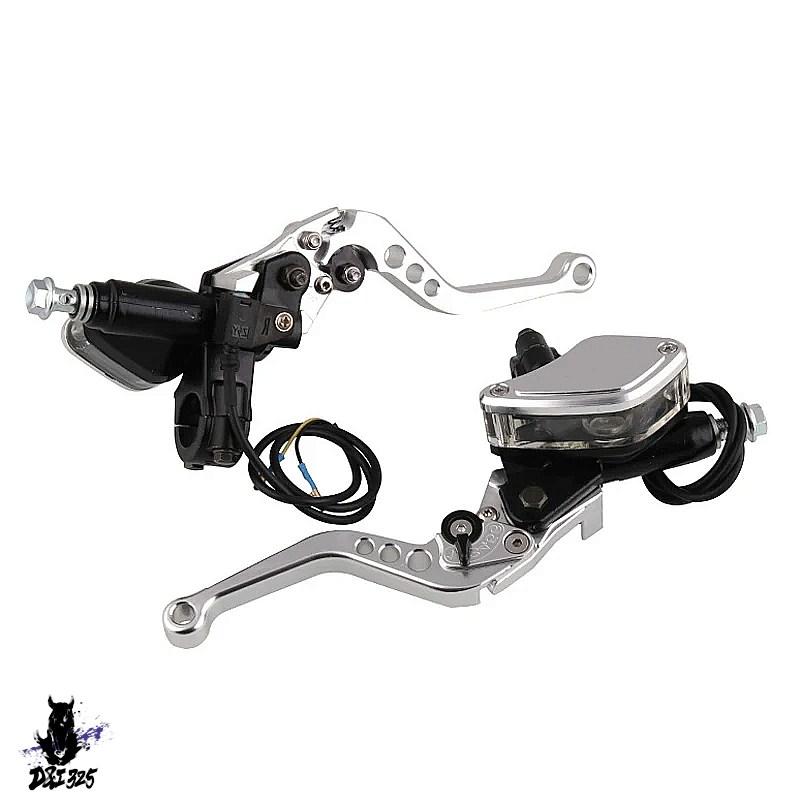 【取り替えっこ品】 ホンダ ヤマハ カワサキ 御師匠さん円柱油圧ブレーキクラッチレバー lrかい繕う能力のある手持ち部分 2個 社外製