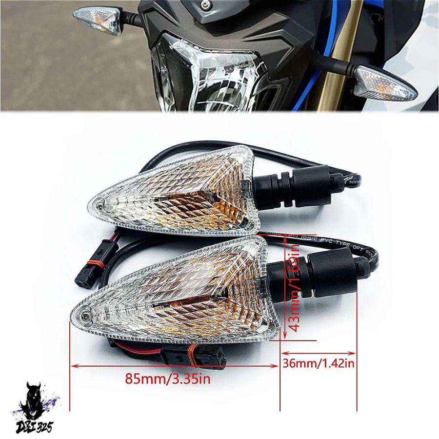【互換品】 BMW R1200RS 2015-2018 インジケーターウインカーレンズカバー ウィンカーライトバイク 社外製の画像