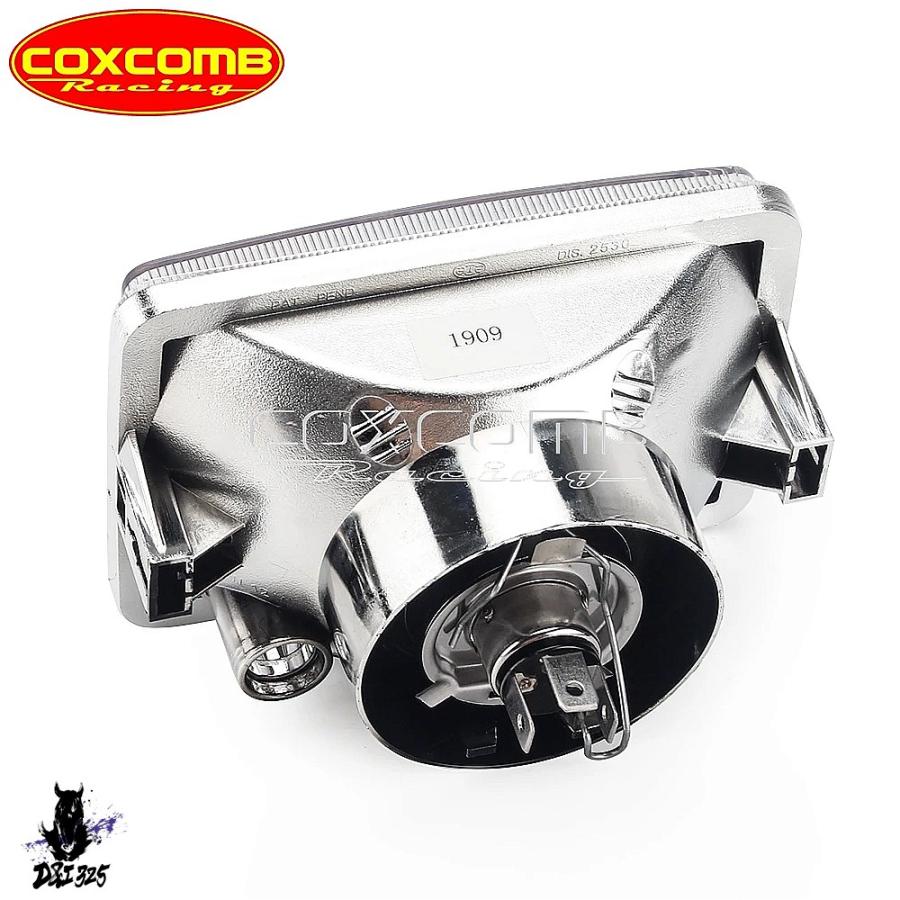 【互換品】 2007-2017スクーター用 長方形ソケットバイクヘッドライト S150交換 Emark W2.1x9.5d P43t 社外製の画像