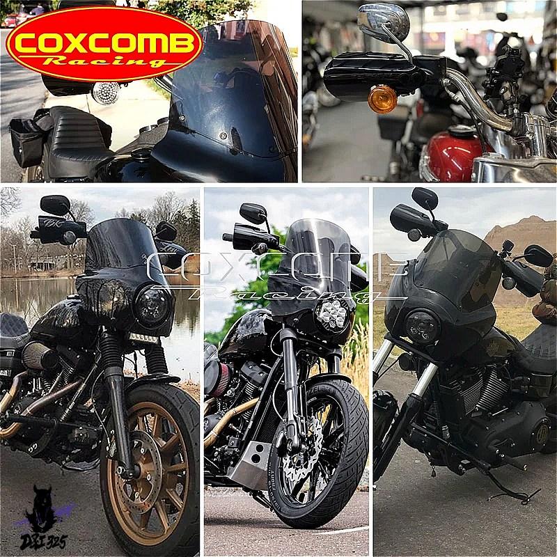 【互換品】 ハーレーsoftailスポーツグライドブレイクアウト スリムローライダー ワイドボット 2018-2023 黒ハンドガードカバー  社外製の画像