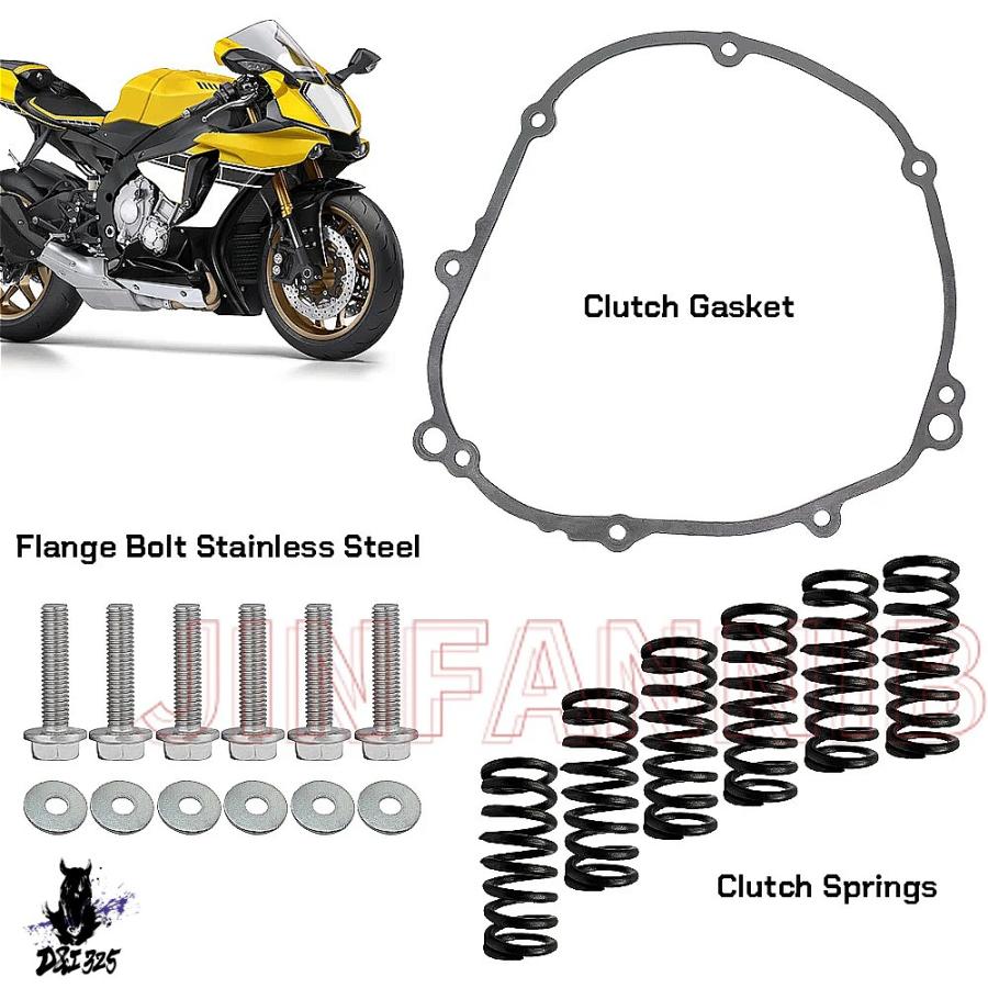 【互換品】 ヤマハ YZF-R1 2006-2008用 クラッチキットヘビーデューティスプリング & カバーガスケット 4C8-W001G-0 社外製_3
