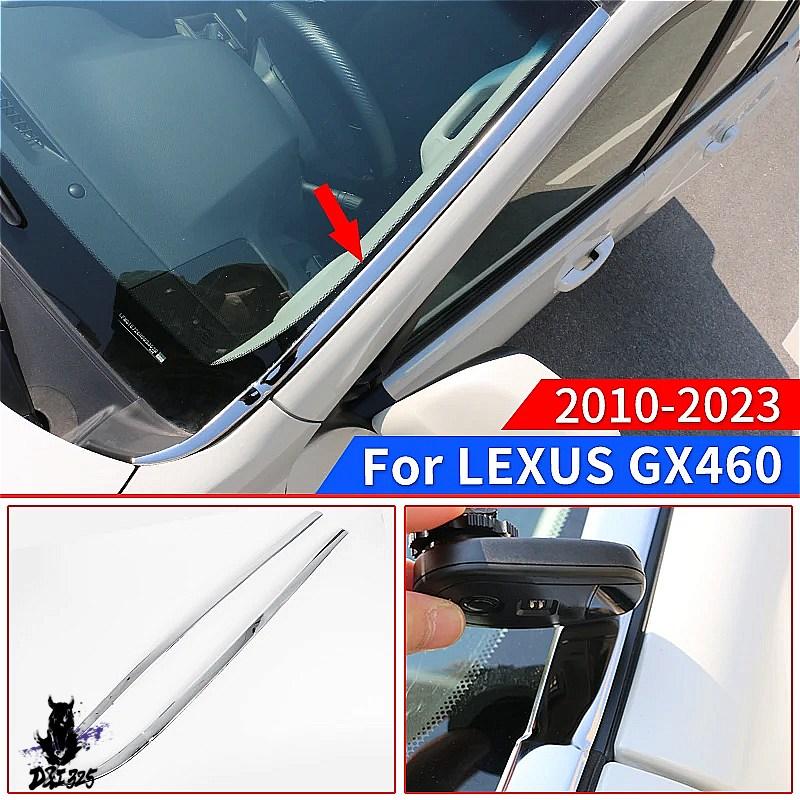 互換品】 レクサス GX460 2020-2022用 クローム製フロントガラス装飾