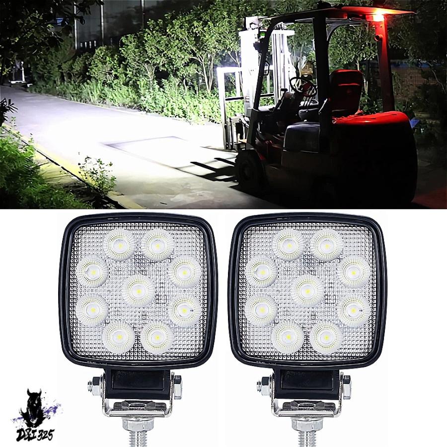 互換品】 LED フォークリフト ヘッドライト 2 個 12 V - 80 27 ワット