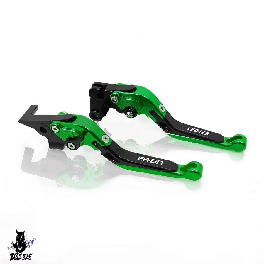 【互換品】 Kawasaki ER-6N ER-6F 2009-2016用 アルミニウム折りたたみ式拡張可能ブレーキクラッチレバー 社外製の画像