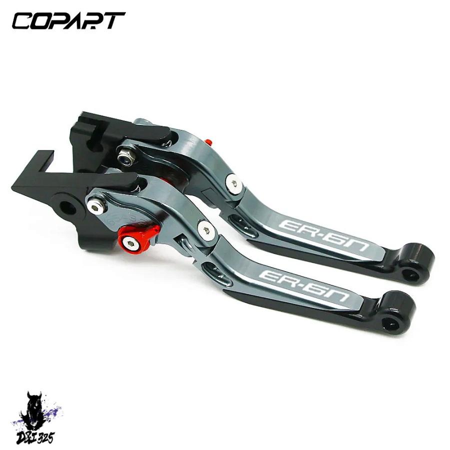 【互換品】 Kawasaki ER-6N ER-6F 2009-2016用 アルミニウム折りたたみ式拡張可能ブレーキクラッチレバー 社外製の画像